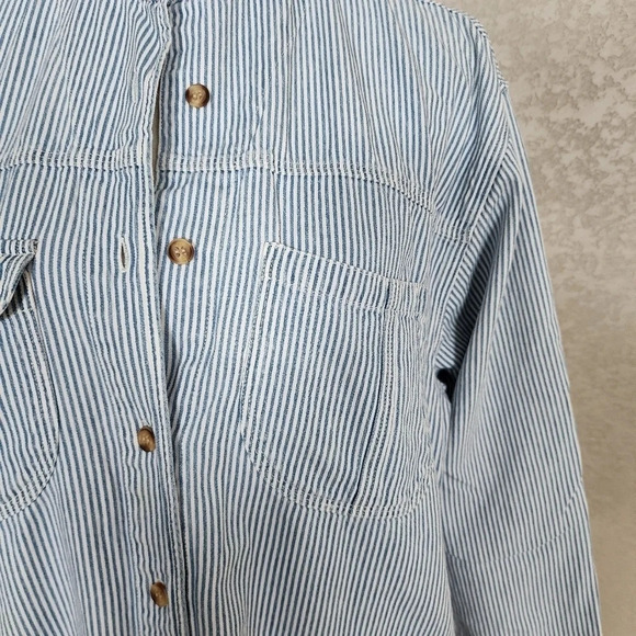 Vintage Jordache Striped button down shirt size Medium vintage - Picture 7 of 7